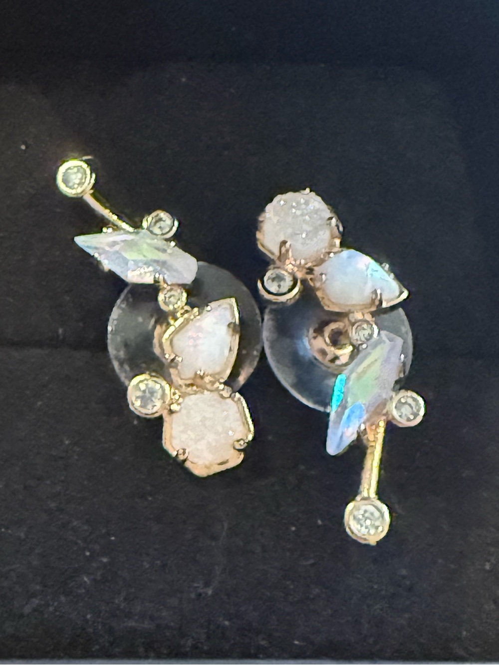 Kendra Scott Rose Gold Troian Opal Ear Climbers - Picture 2 of 5
